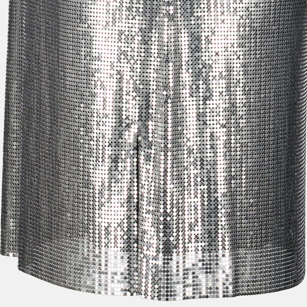 Kleider Metallisches Strickkleid Rabanne Silber Femme