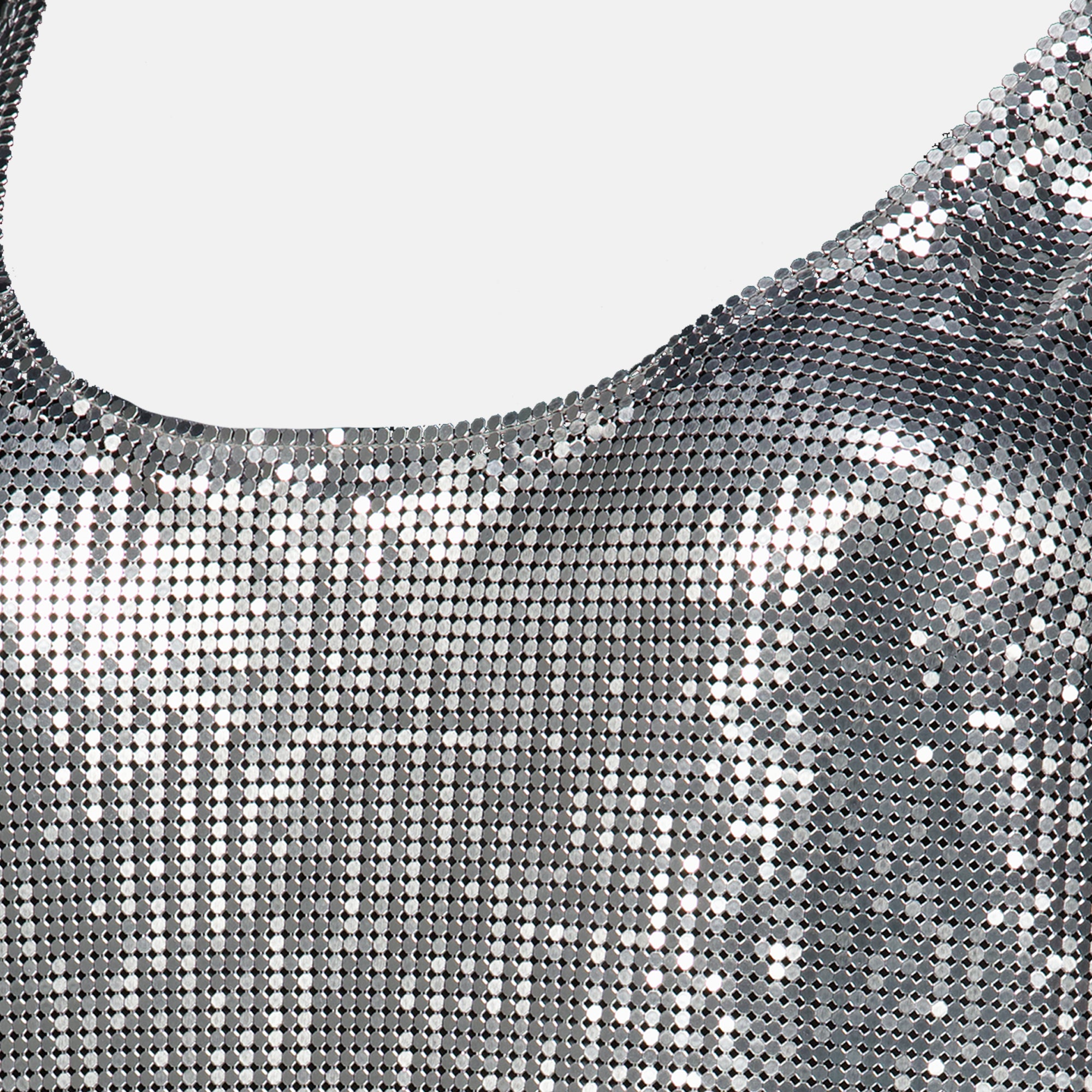 Vestidos Vestido de punto metálico Rabanne Plata Femme