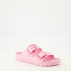 Image of the Birkenstock Arizona Big Buckle slides for Women - Autumn-Winter 2025 season - Three-quarter front right view