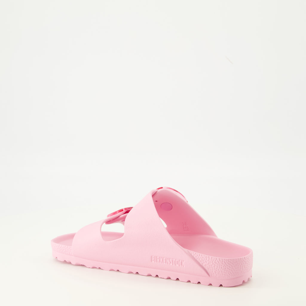 Image de l'article Claquettes Arizona Big Buckle de la marque Birkenstock pour Femme - Saison Automne-Hiver 2025 - Vue trois quarts arrière droite