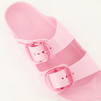 Image of the Birkenstock Arizona Big Buckle slides for Women - Autumn-Winter 2025 season - Detailed top view