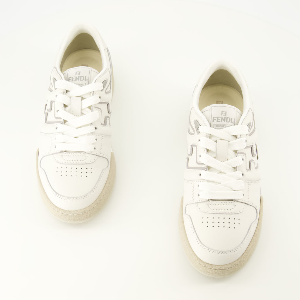 Baskets Baskets Fendi Match beige Fendi Beige Homme
