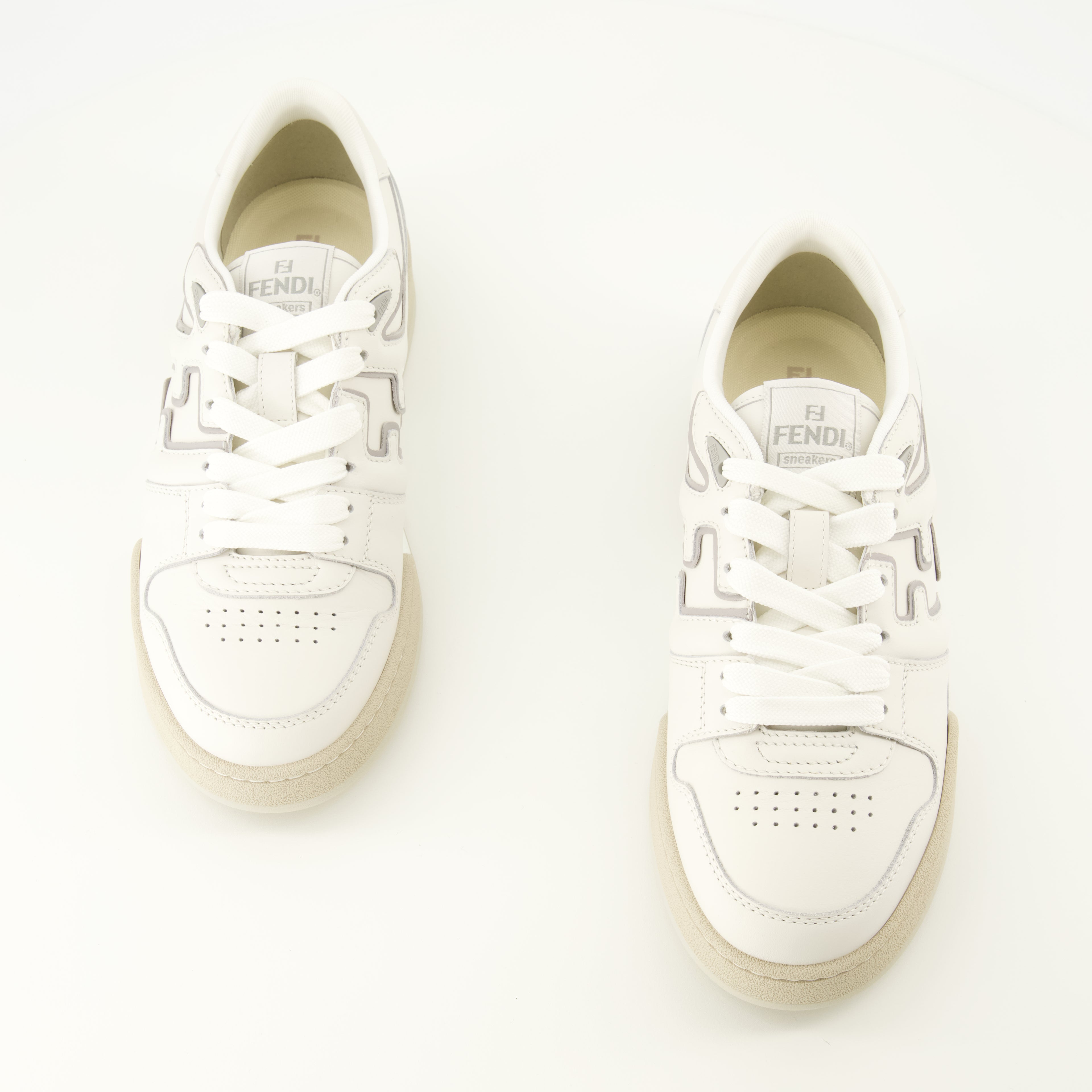 Baskets Baskets Fendi Match beige Fendi Beige Homme