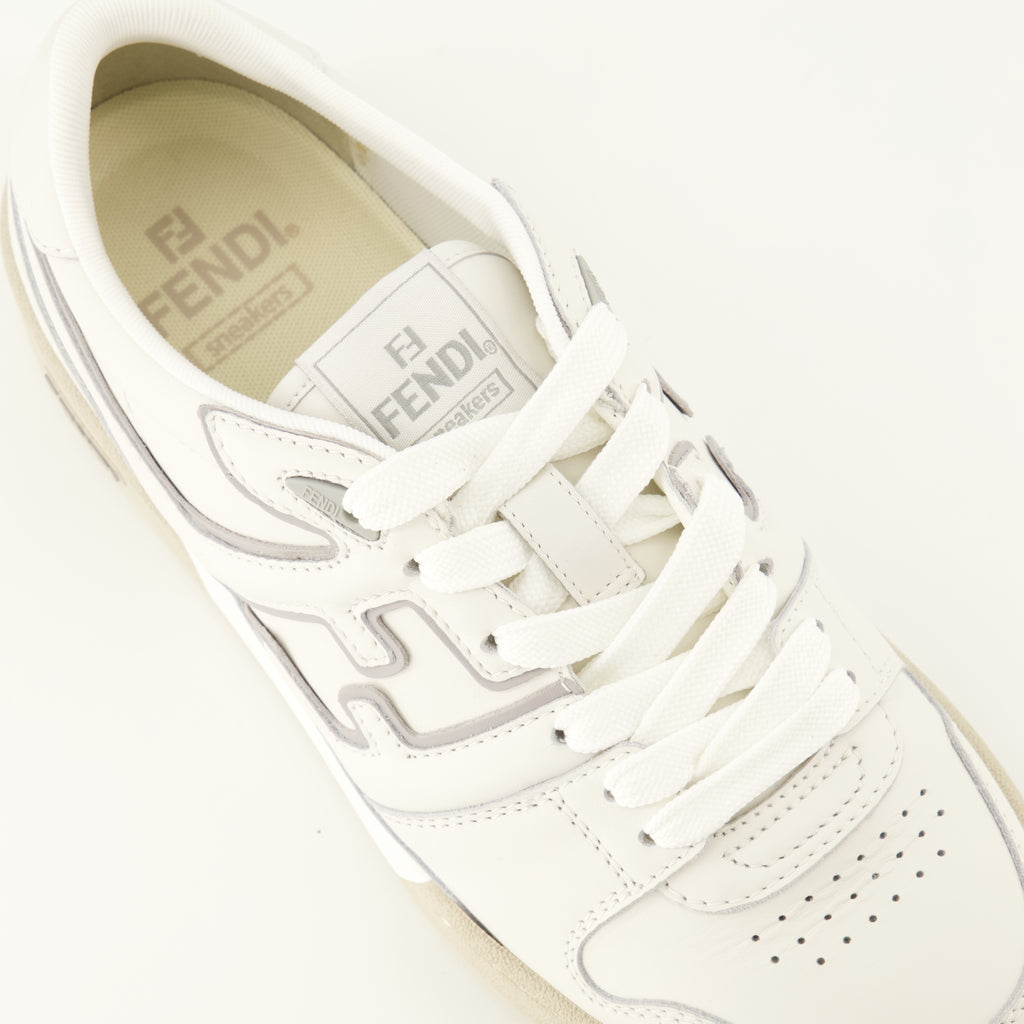 Baskets Baskets Fendi Match beige Fendi Beige Homme