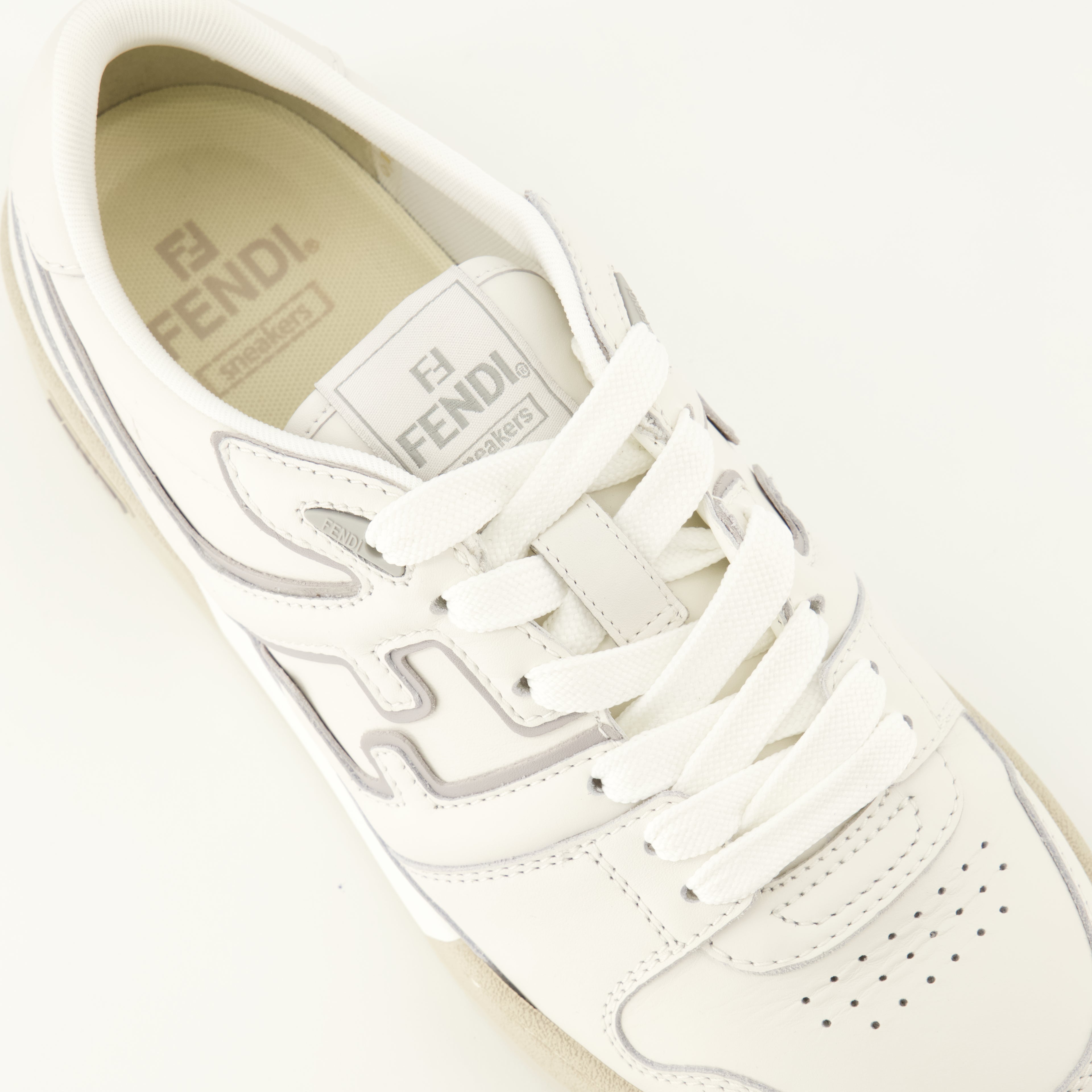 Baskets Baskets Fendi Match beige Fendi Beige Homme