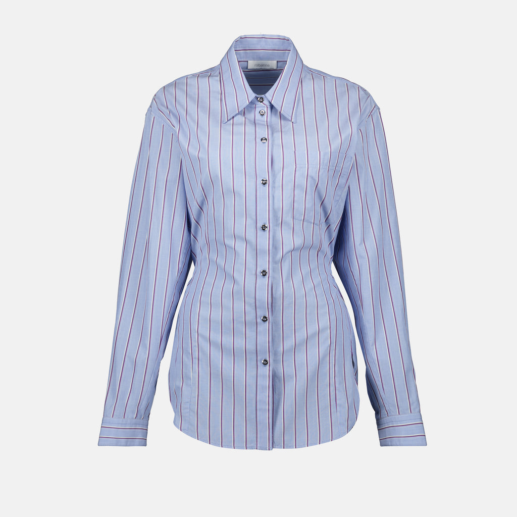 Camicie Camicia a righe Rabanne Blu Femme