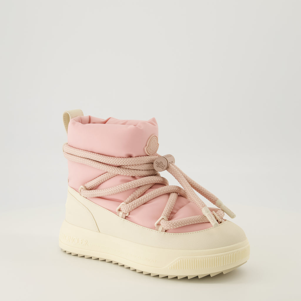 Imagem das botas de neve Altive Mid da marca Moncler para mulher - Temporada Outono-Inverno 2025 - Vista três quartos frontal direita