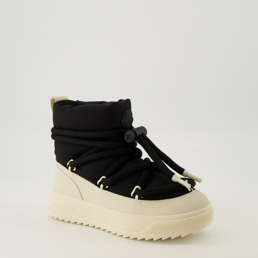 Image of the Moncler brand Altive Mid snow boots for Women - Autumn-Winter 2025 Season - Three-quarter front right view