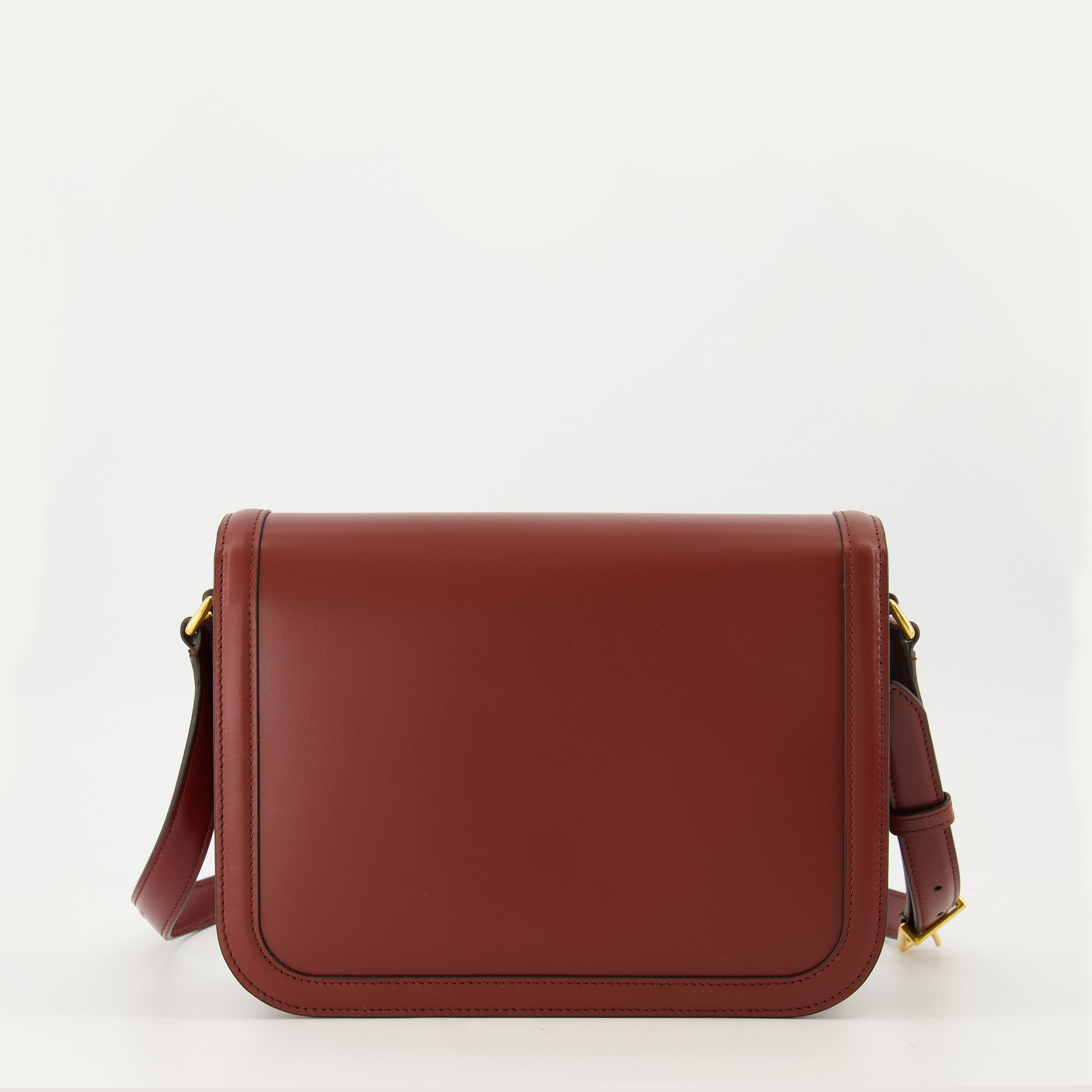 Sacs bandoulière Sac VLogo en cuir bordeaux Valentino Garavani Bordeaux Femme