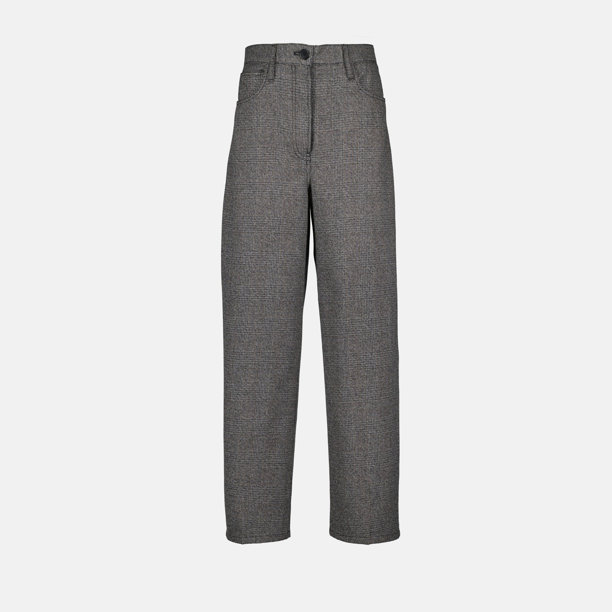 Image of the Prada Women's Checkered Pants - Fall-Winter 2025 - Front View