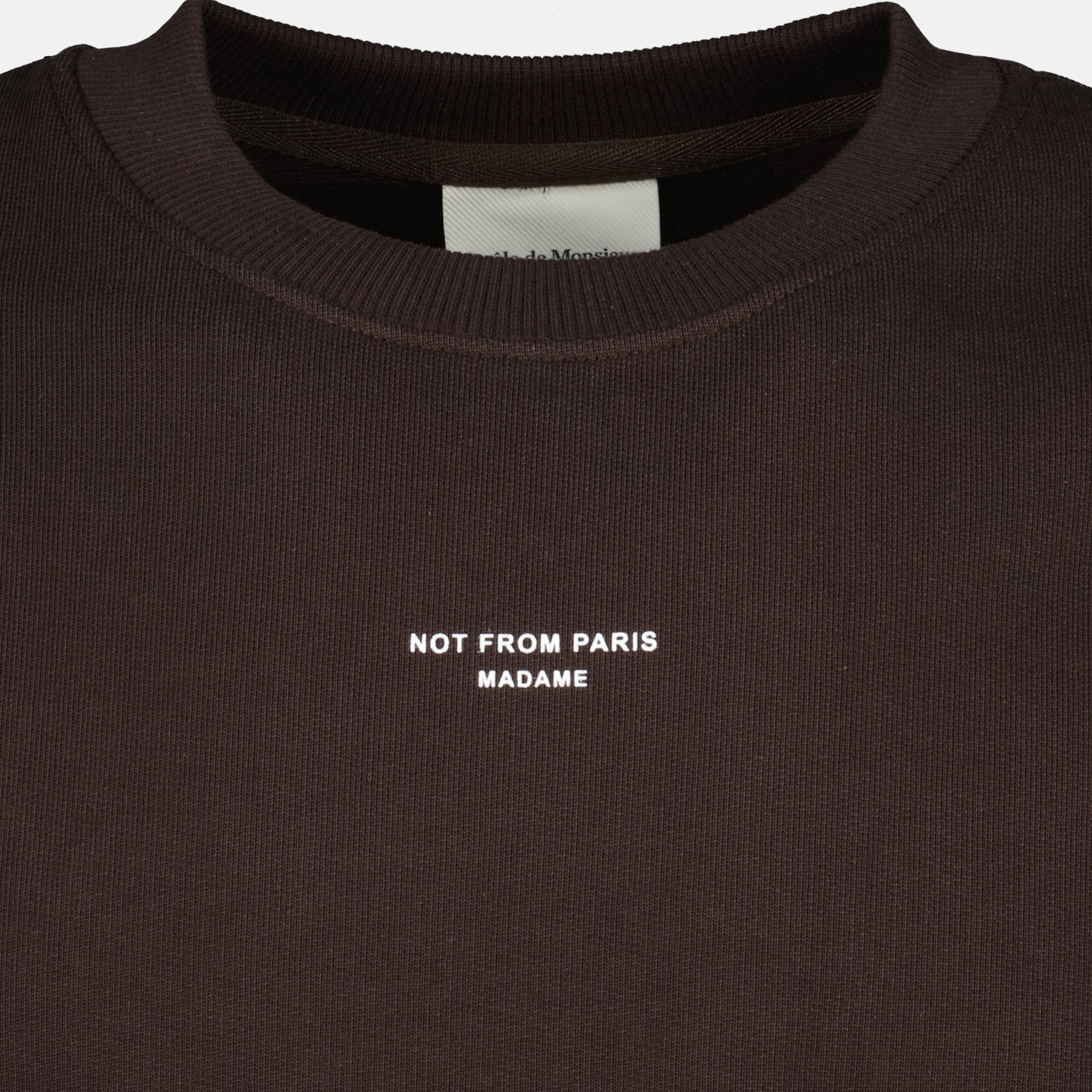 Image de l'article Sweatshirt Slogan Classique de la marque Drole De Monsieur pour Homme - Saison Automne-Hiver 2025 - Vue détaillée_2