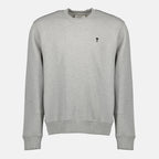 Image of the AMI heart sweatshirt from the brand Ami PARIS for Men - Autumn-Winter 2025 - Front View