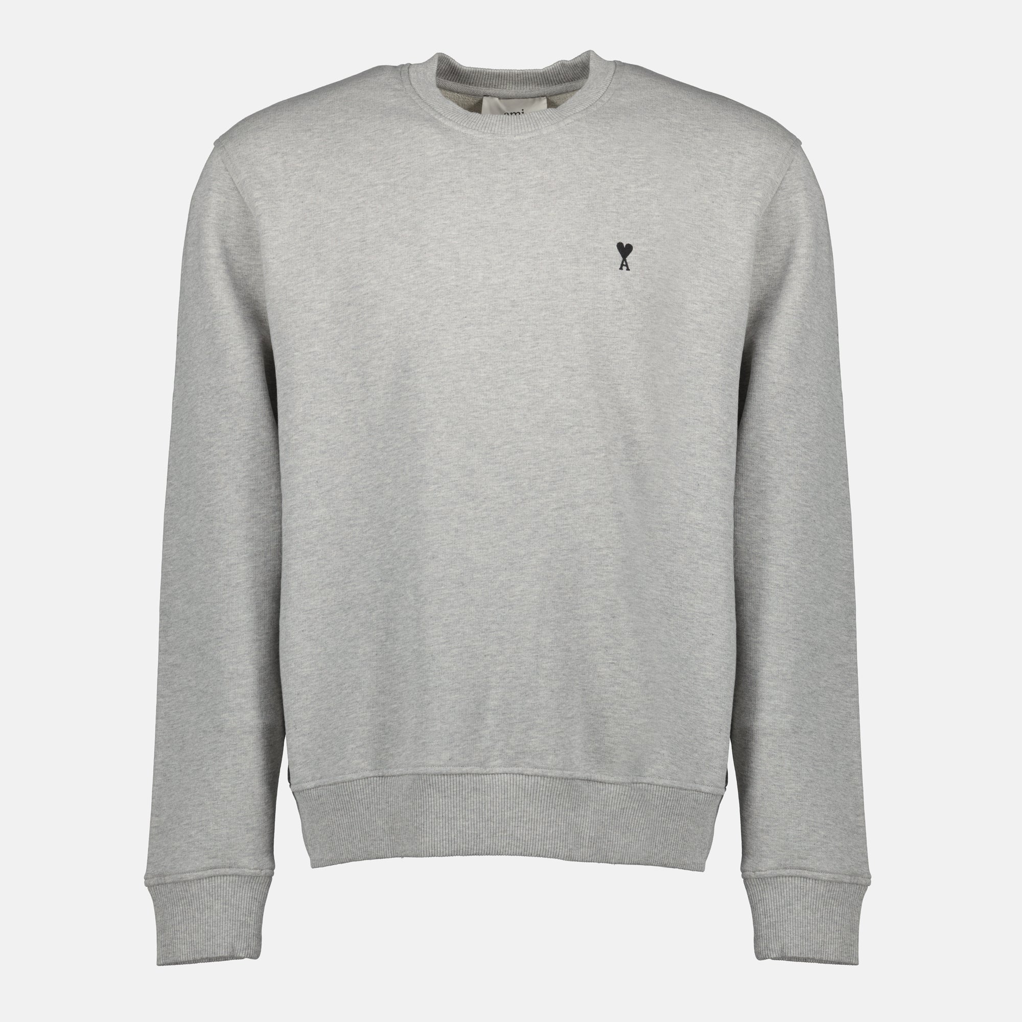 Image of the AMI heart sweatshirt from the brand Ami PARIS for Men - Autumn-Winter 2025 - Front View