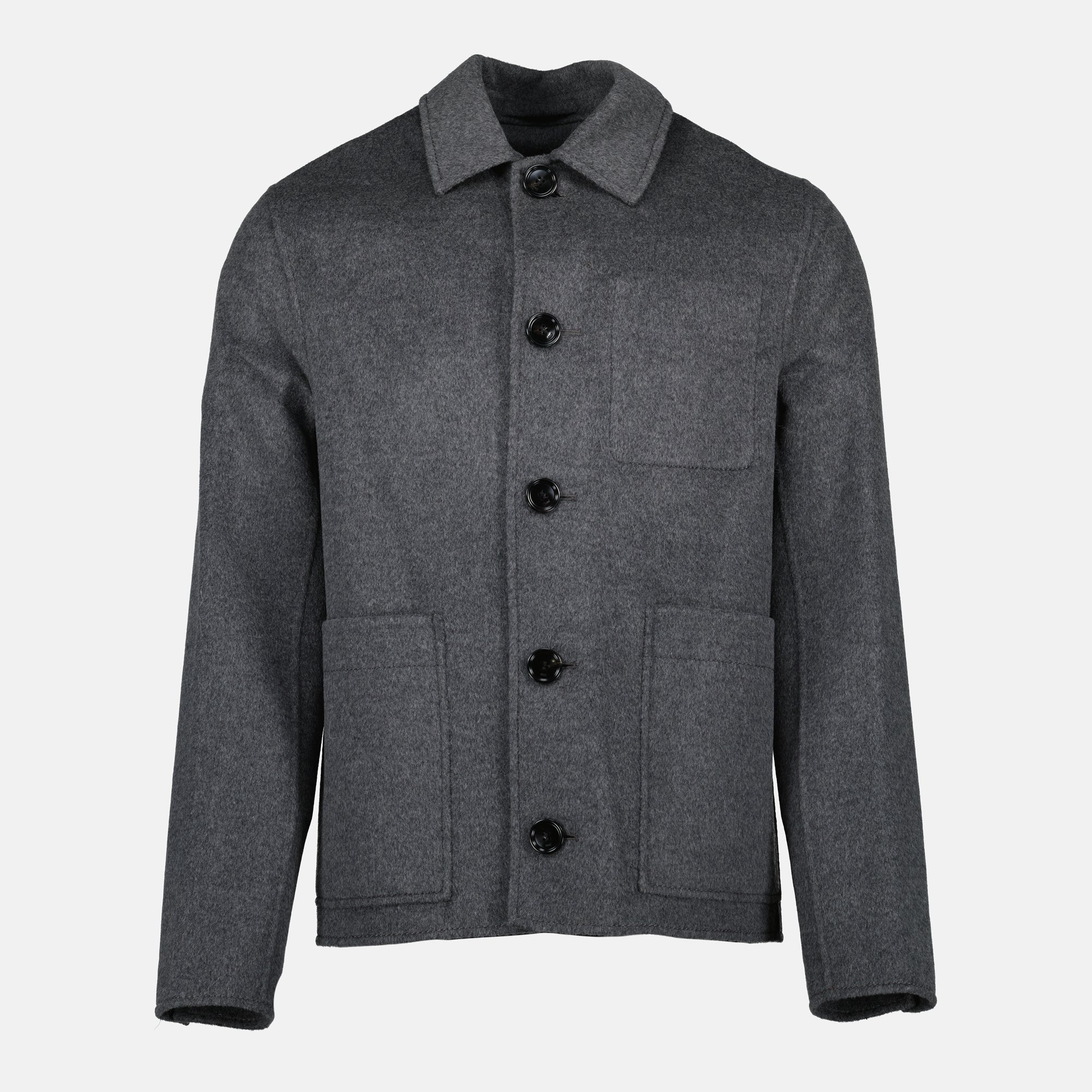 Imagen de la chaqueta burbuja de lana de la marca Ami PARIS para Hombre - Temporada Otoño-Invierno 2025 - Vista Frontal