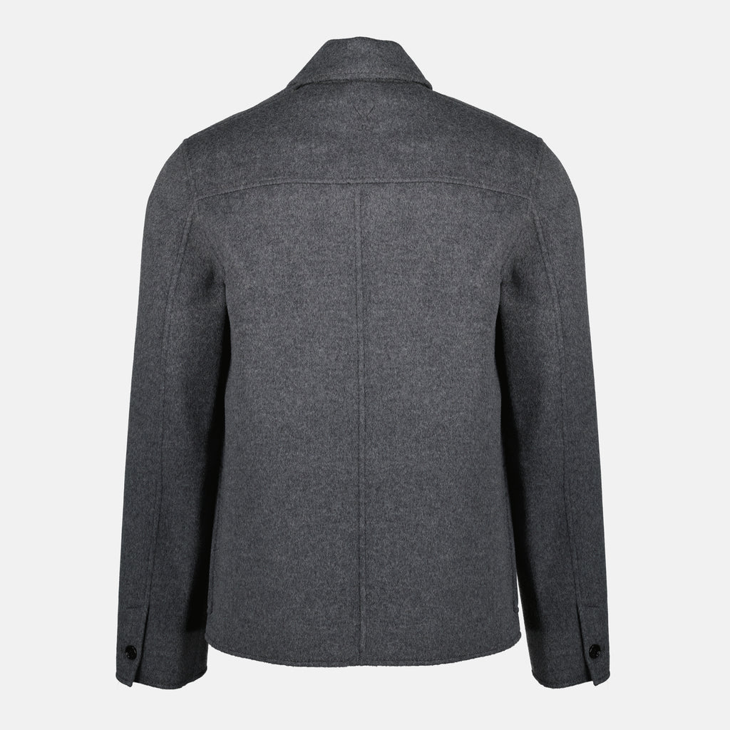 Imagen de la chaqueta burbuja de lana de la marca Ami PARIS para Hombre - Temporada Otoño-Invierno 2025 - Vista Detallada 2