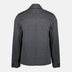 Imagen de la chaqueta burbuja de lana de la marca Ami PARIS para Hombre - Temporada Otoño-Invierno 2025 - Vista Detallada 2