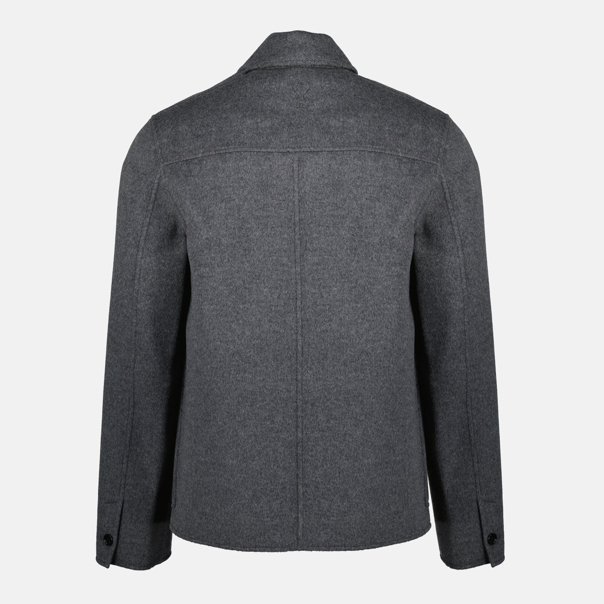 Imagen de la chaqueta burbuja de lana de la marca Ami PARIS para Hombre - Temporada Otoño-Invierno 2025 - Vista Detallada 2