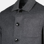 Imagen de la chaqueta burbuja de lana de la marca Ami PARIS para Hombre - Temporada Otoño-Invierno 2025 - Vista Detallada 3