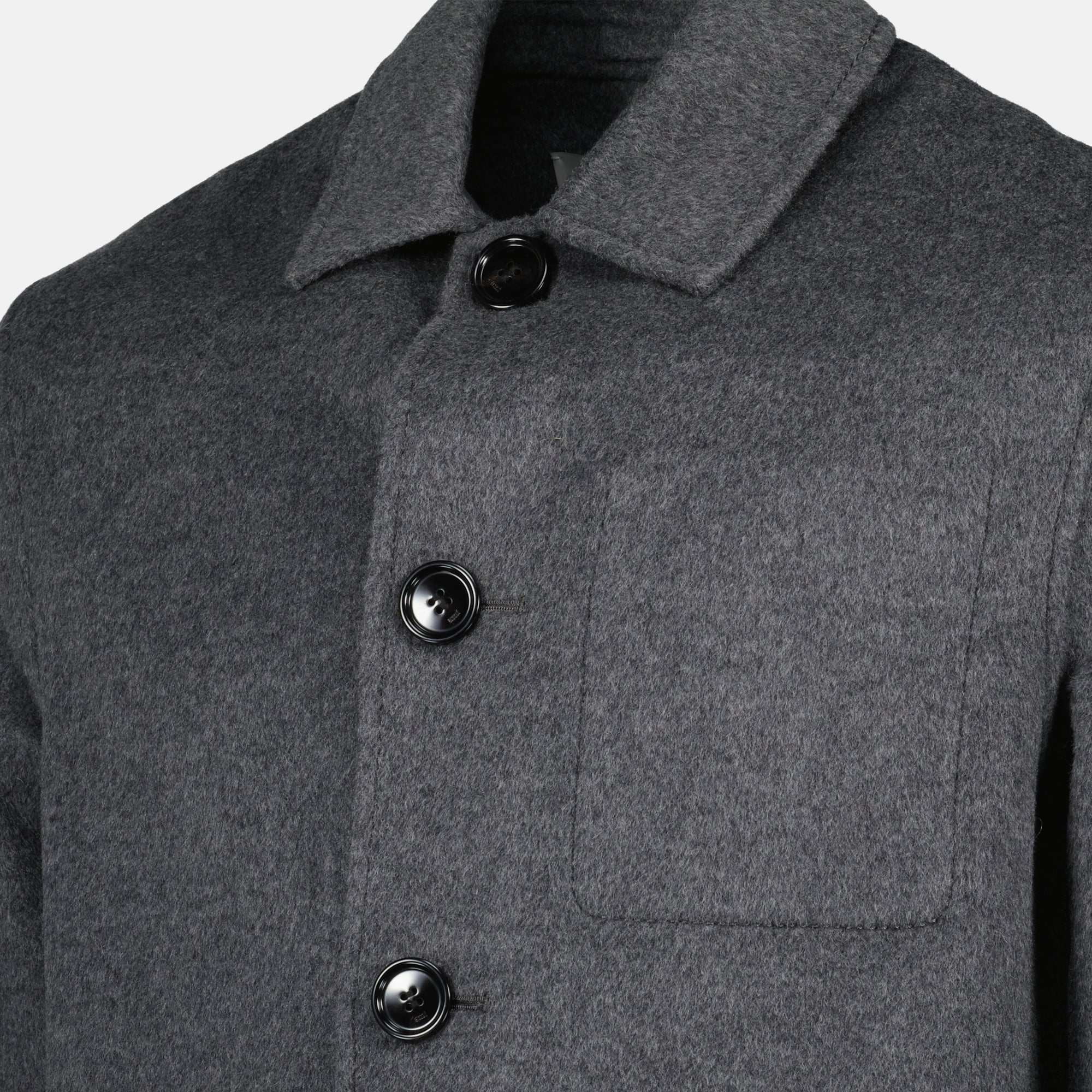 Imagen de la chaqueta burbuja de lana de la marca Ami PARIS para Hombre - Temporada Otoño-Invierno 2025 - Vista Detallada 3