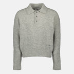 Imagen del artículo Polo de alpaca de Ami PARIS para Hombre - Temporada Otoño-Invierno 2025 - Vista Frontal