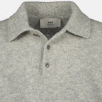 Imagen del artículo Polo de alpaca de Ami PARIS para Hombre - Temporada Otoño-Invierno 2025 - Vista Detallada_1