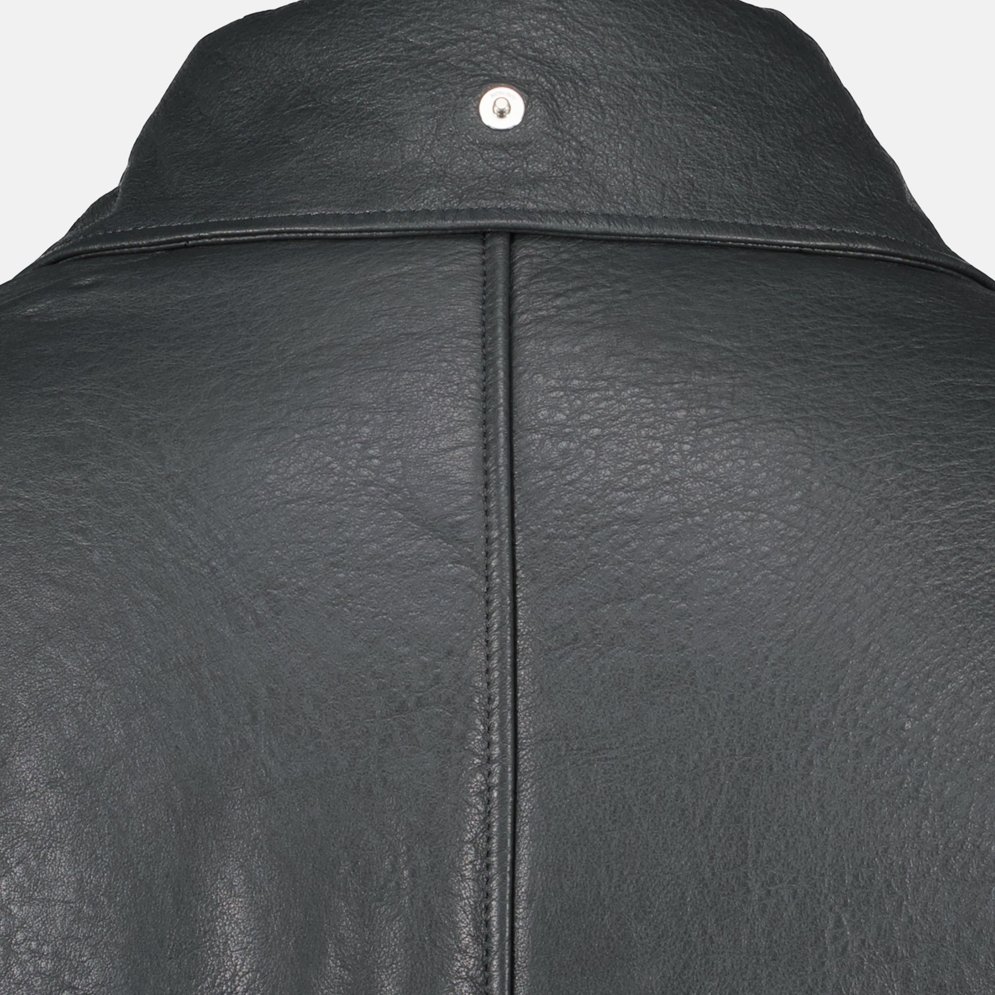 Image of the Ami PARIS leather jacket for men - Fall-Winter 2025 - Detailed view_2