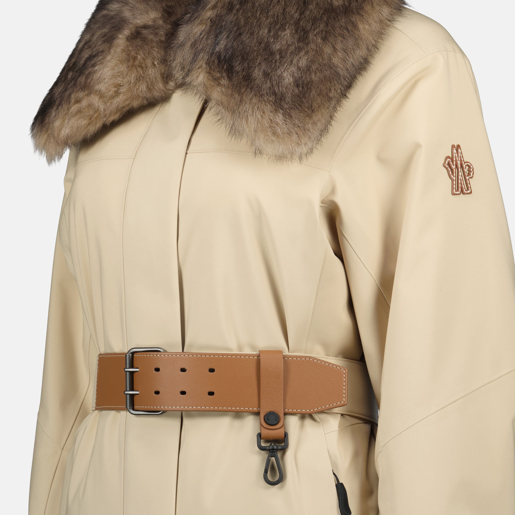 Manteaux Chaqueta de Esquí Vizelles Moncler Grenoble Beige Femme