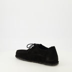 Image de l'article Mocassins Utti Lace noir de la marque Birkenstock pour Homme - Saison Automne-Hiver 2025 - Vue trois quarts arrière droite