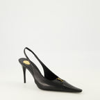 Imagem dos Sapatos de Salto Babylone da marca Saint Laurent para Mulher - Temporada Outono-Inverno 2025 - Vista três quartos frontal direita