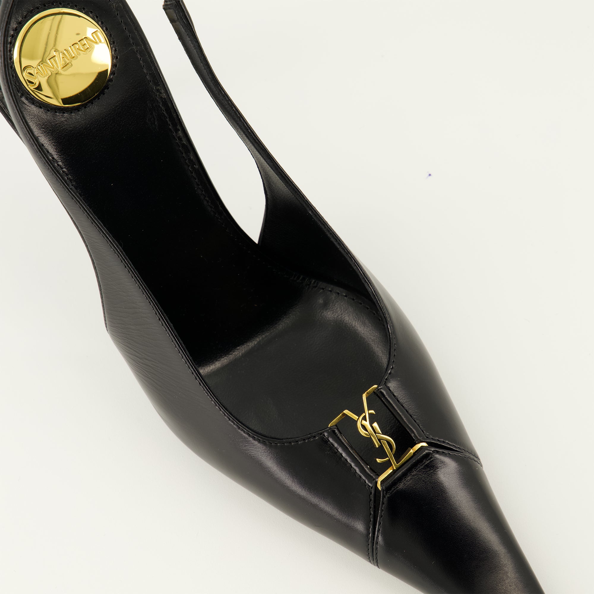 Image de l'article Escarpins Babylone de la marque Saint Laurent pour Femme - Saison Automne-Hiver 2025 - Vue détaillée de haut