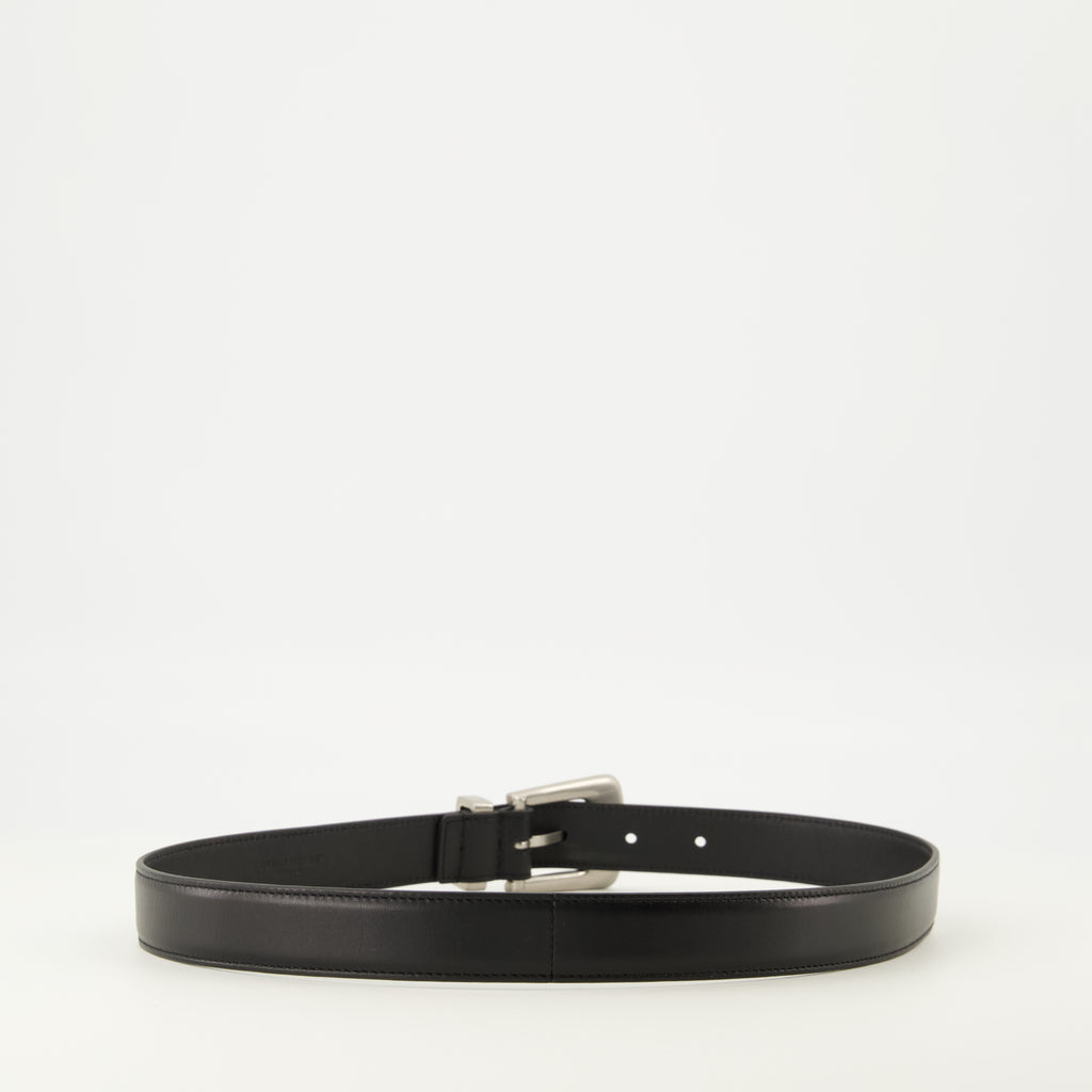 Image de l'article Ceinture Folk de la marque Saint Laurent pour Femme - Saison Automne-Hiver 2025 - Vue de Dos