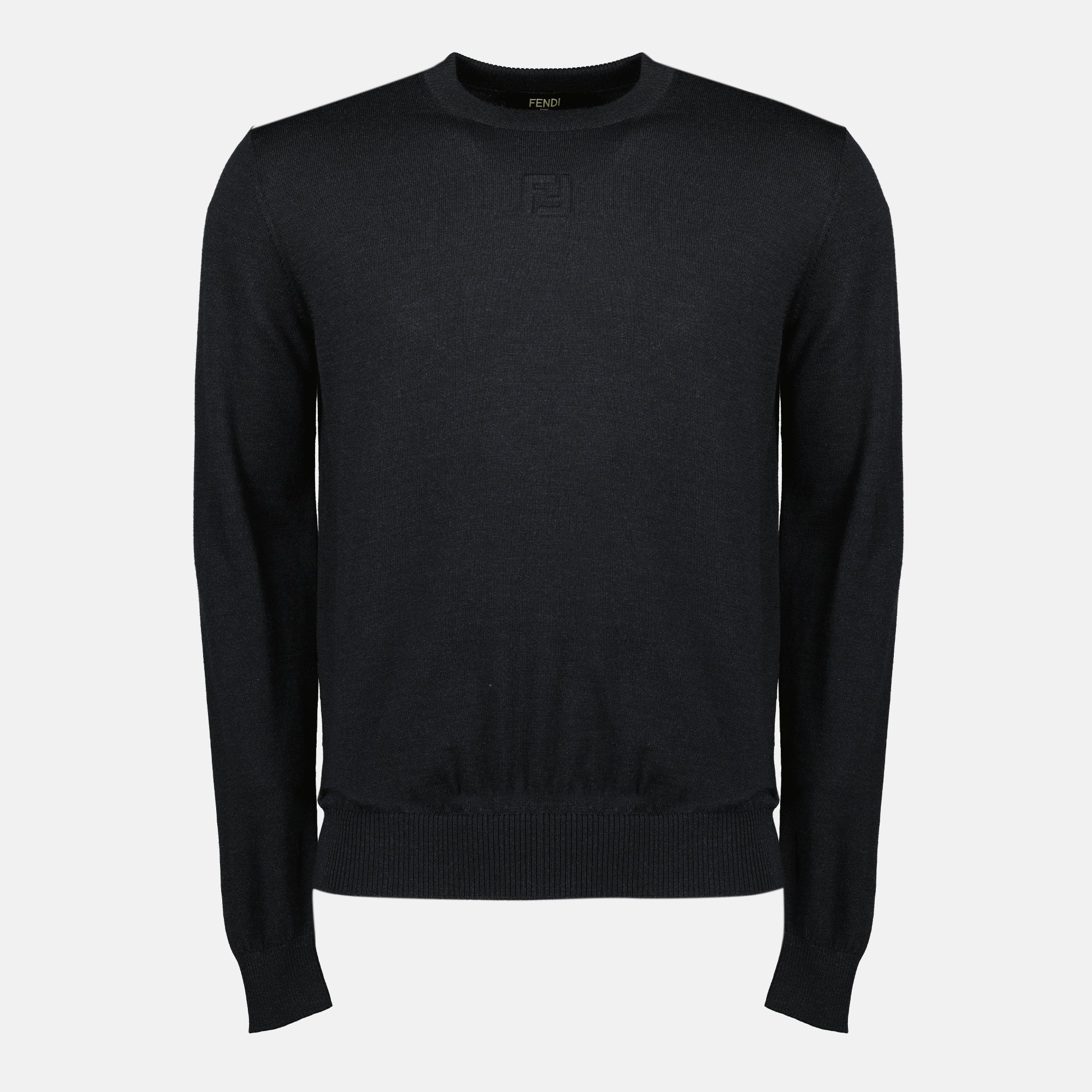 Image of the Fendi Men's Wool Sweater - Autumn-Winter 2025 - Front View