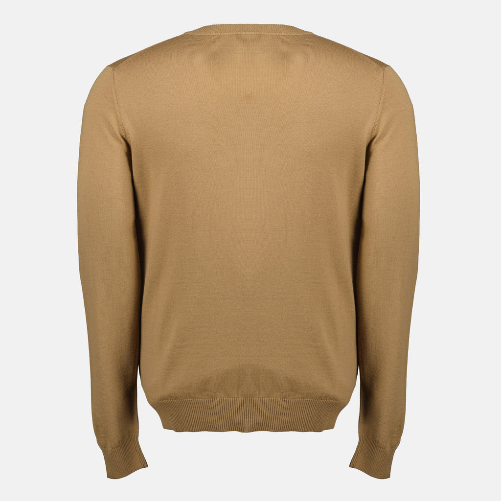 Maille Pull en laine marron Fendi Marron Homme