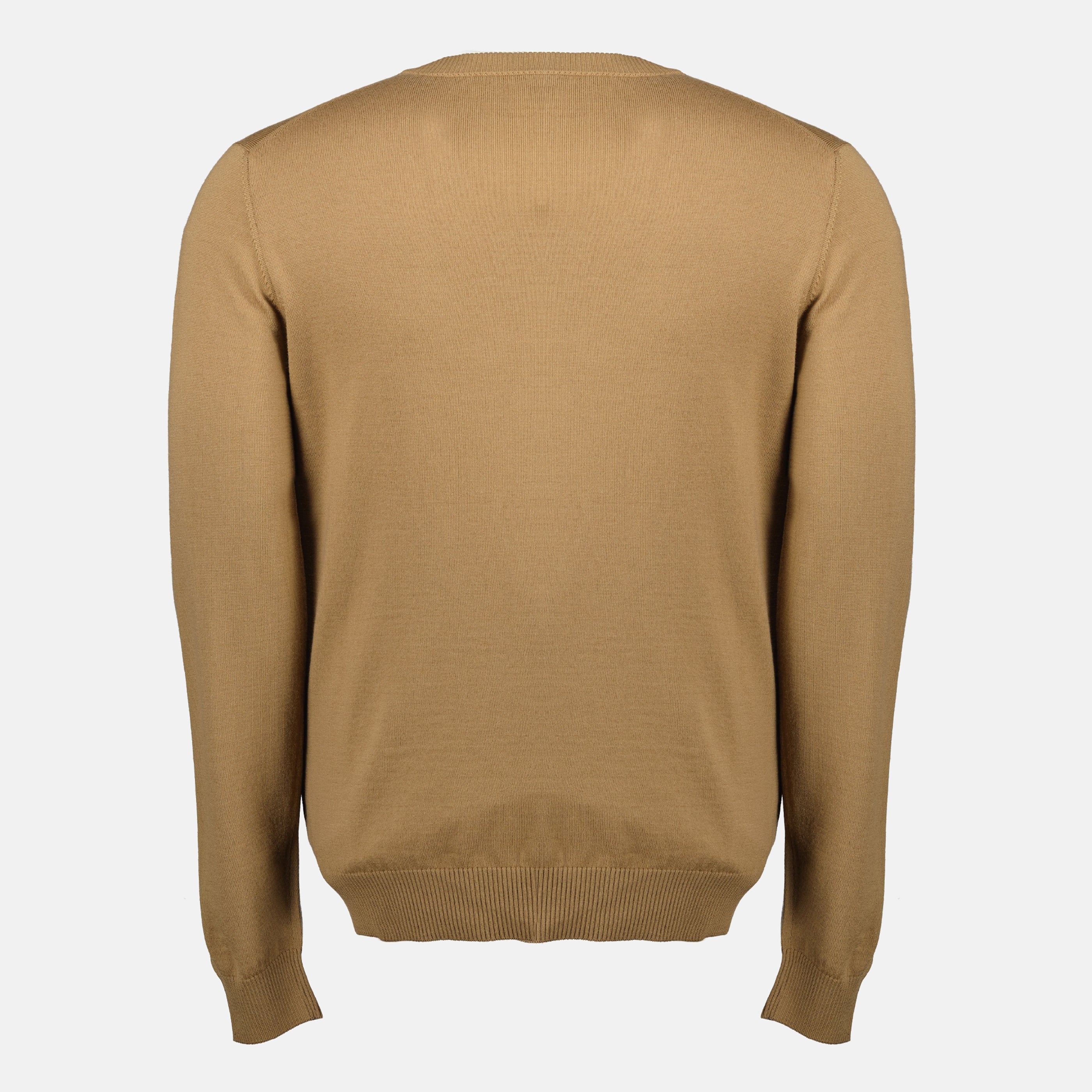 Maille Pull en laine marron Fendi Marron Homme
