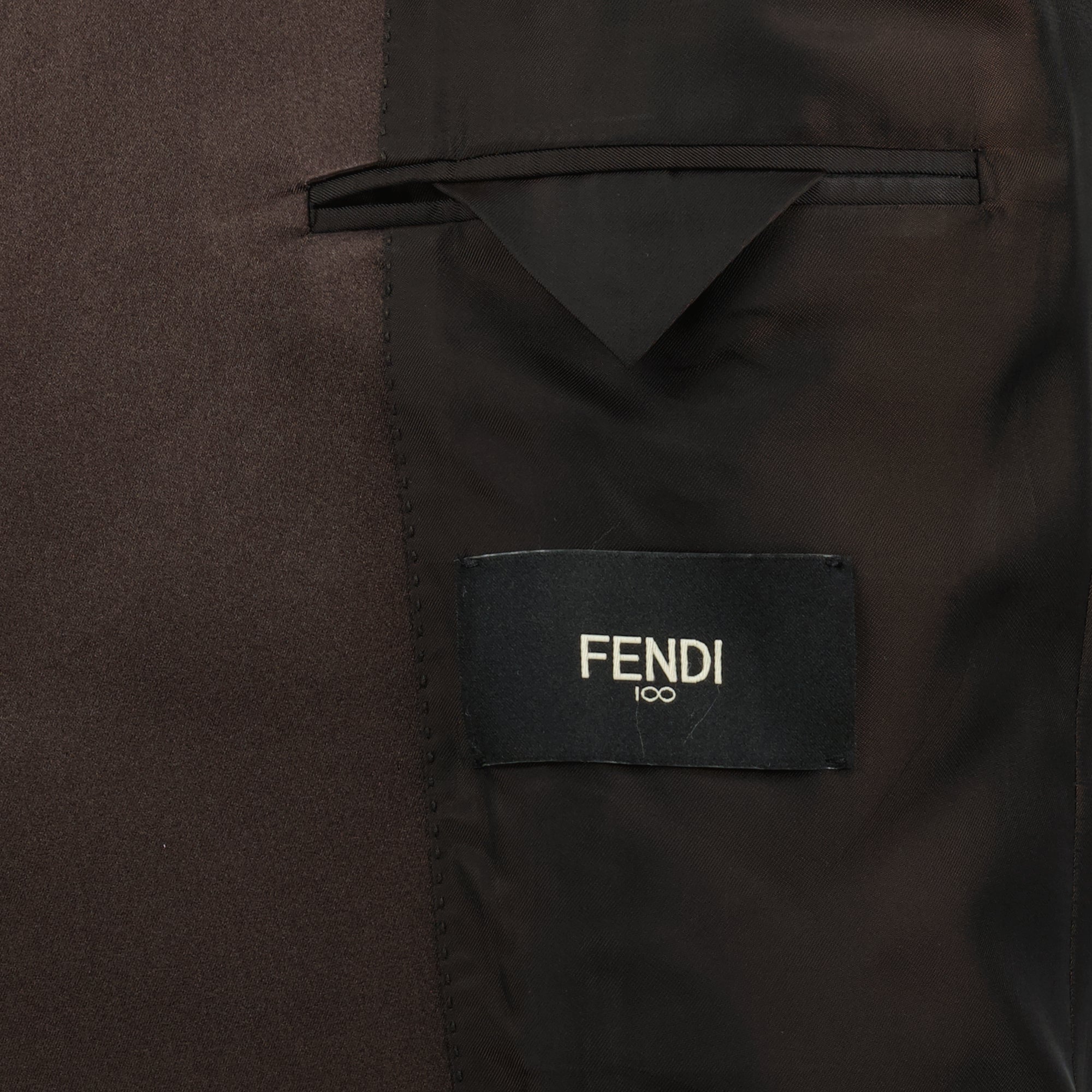 Image of the Fendi brand wool blazer for men - Autumn-Winter 2025 season - Detailed View_2
