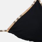 Immagine del bikini nero a quadri del marchio Burberry per donna - Stagione Primavera-Estate 2026 - Vista Dettagliata_1