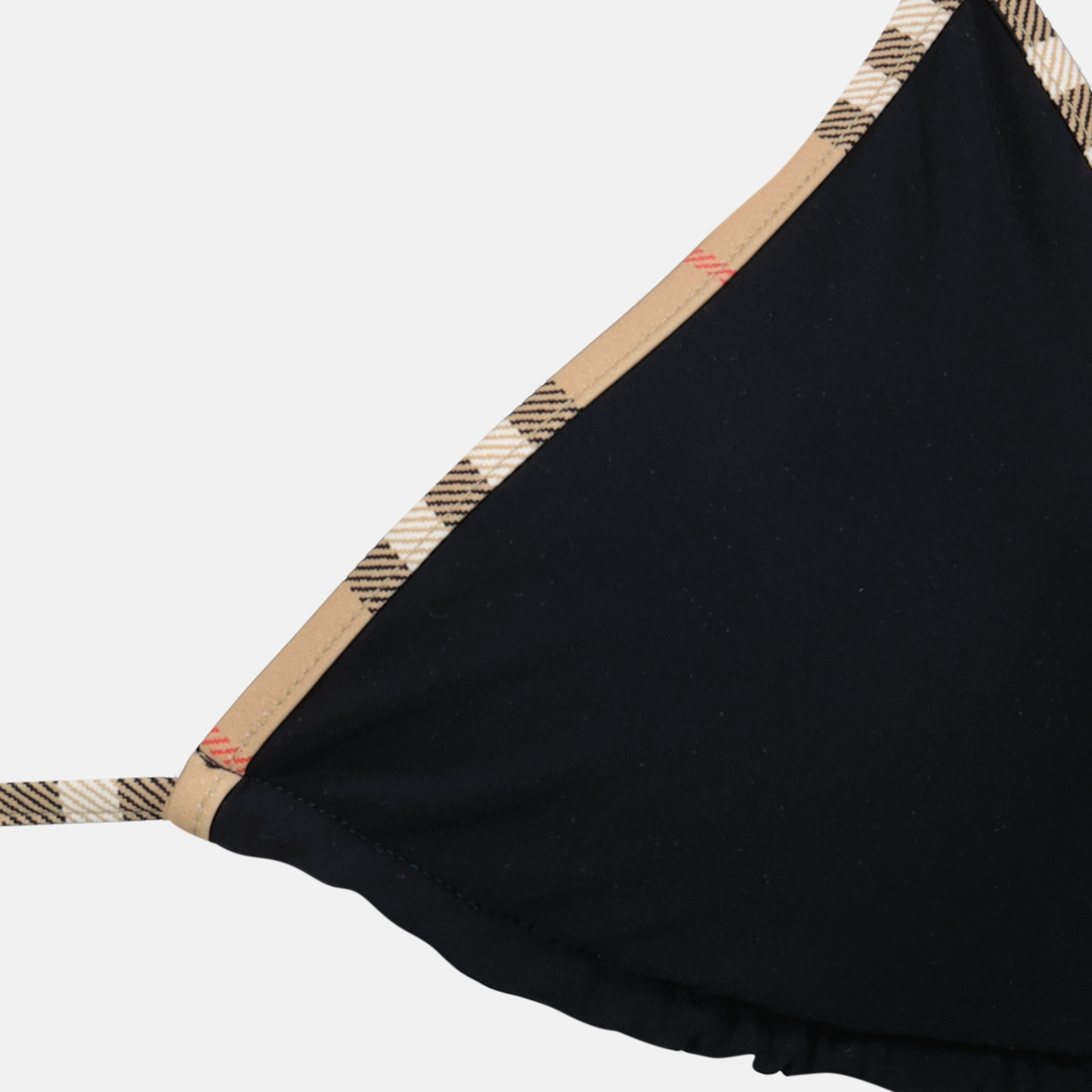 Image de l'article Bikini noir à carreaux Check de la marque Burberry pour Femme - Saison Printemps-Été 2026 - Vue détaillée_1