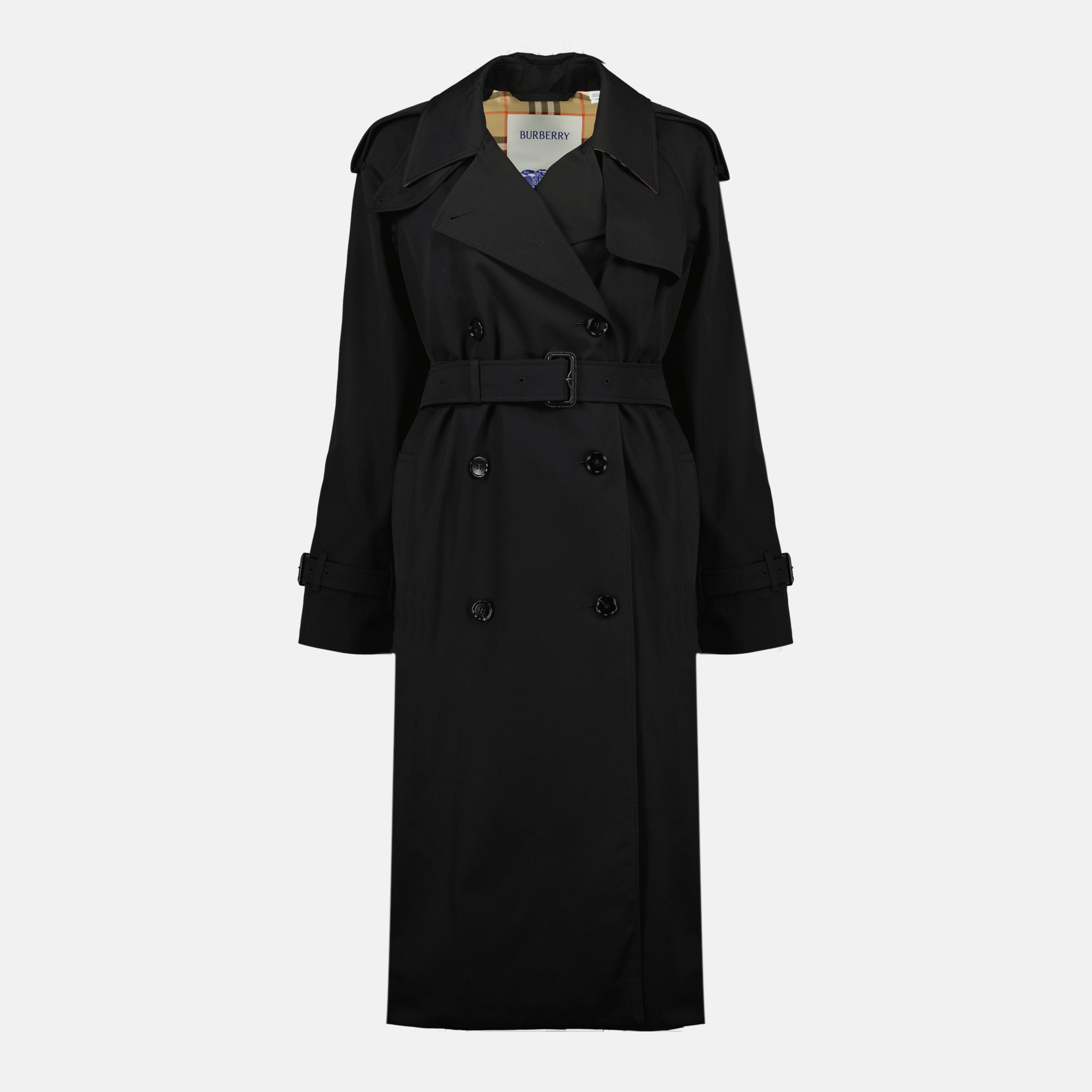 Manteaux Trench long Castleford noir Burberry Noir Femme