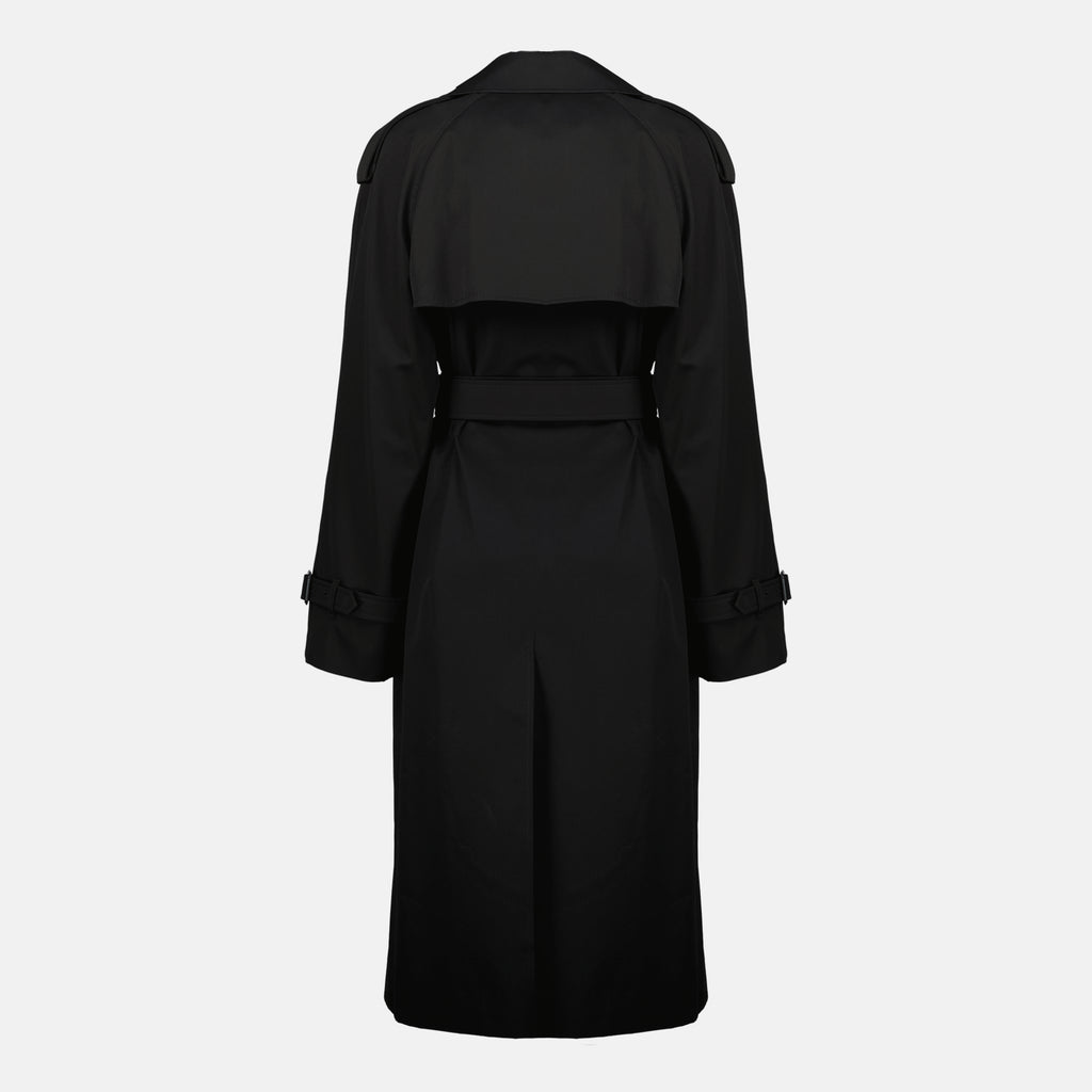 Manteaux Trench Long Castleford Preto Burberry Noir Femme