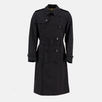 Imagem do Trench Heritage longo preto da marca Burberry para Homem - Temporada Primavera-Verão 2026 - Vista Frontal