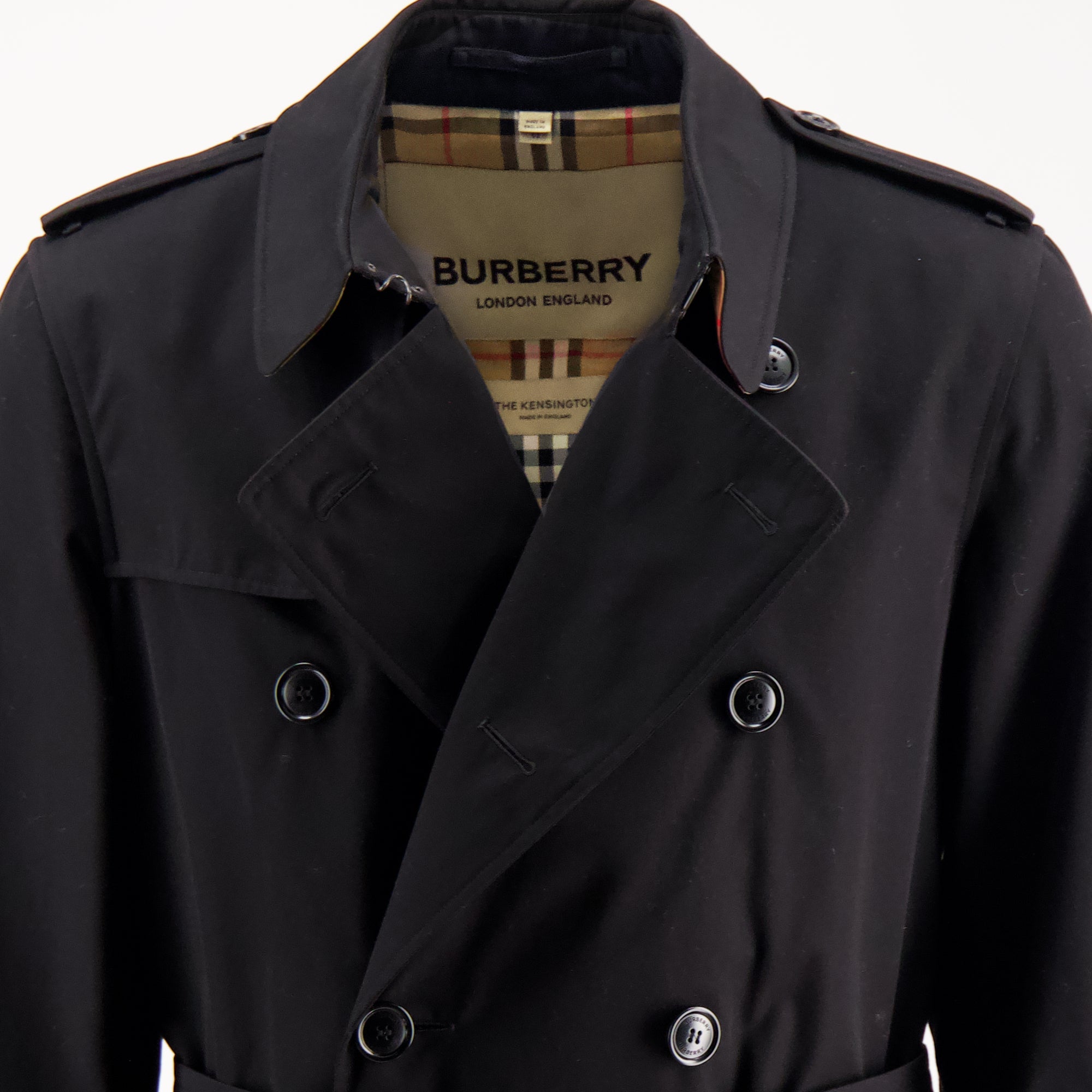 Manteaux Trench Héritage long noir Burberry Noir Homme