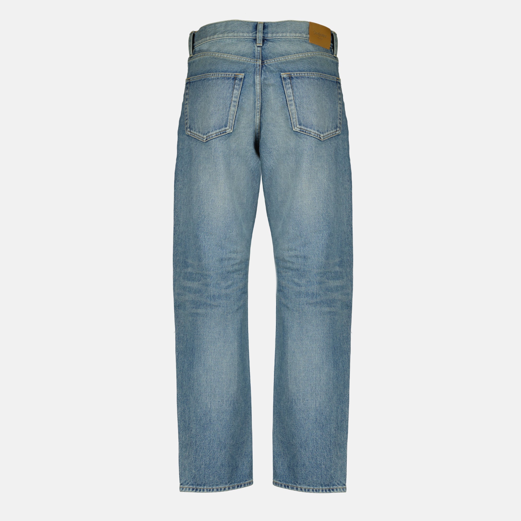 Pantalons Jean Long Mick en denim bleu Saint Laurent Bleu Homme