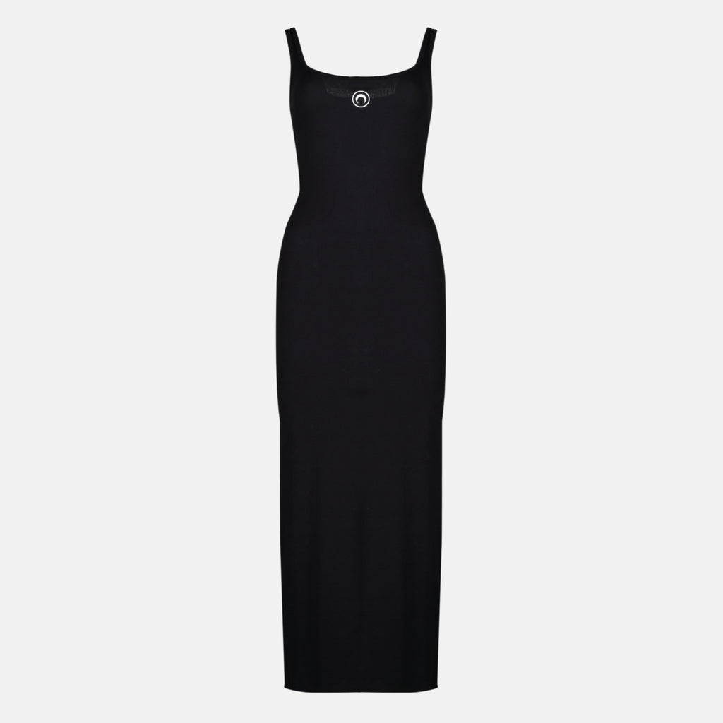 Robes Robe longue en coton noir Marine Serre Noir Femme