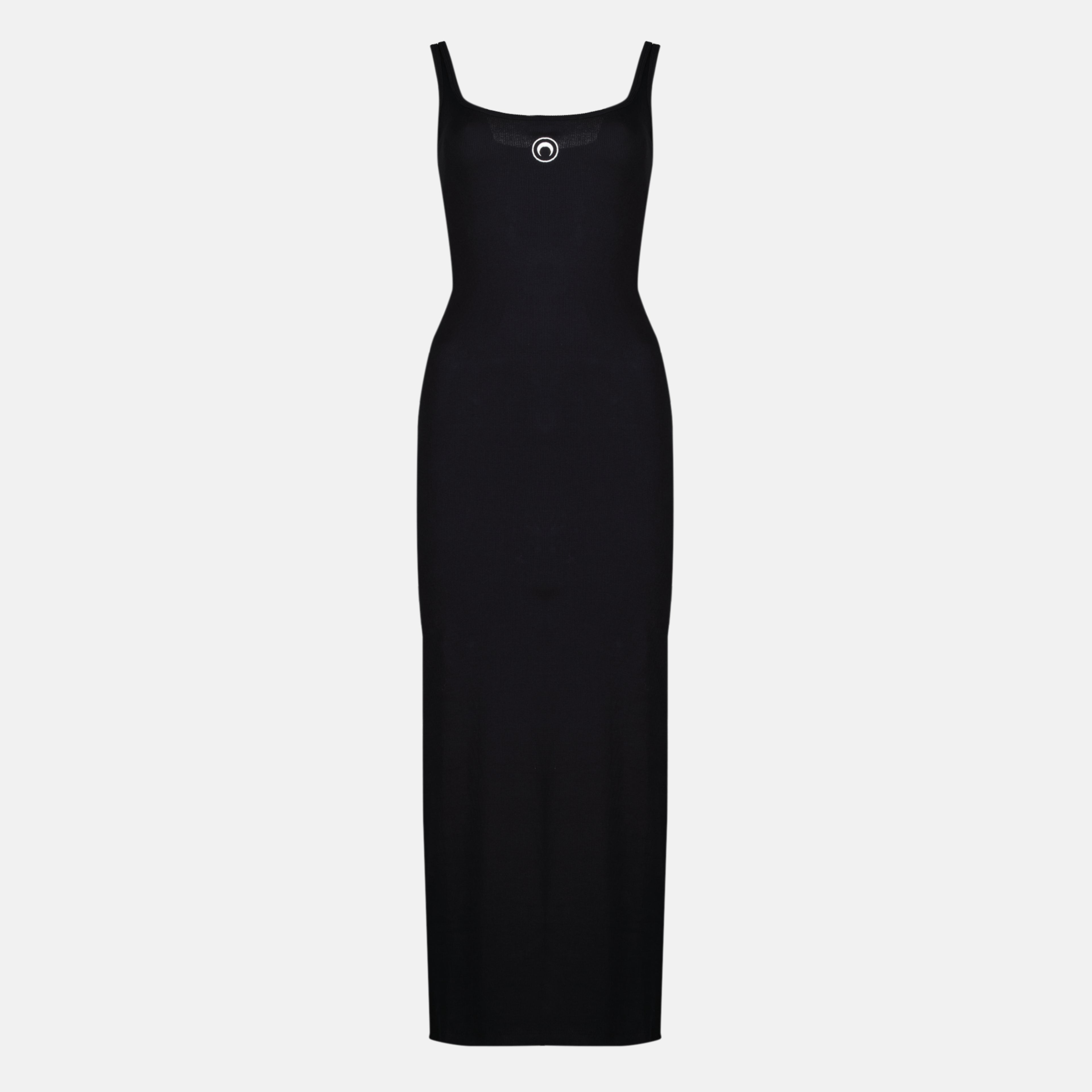 Robes Abito lungo in cotone nero Marine Serre Noir Femme