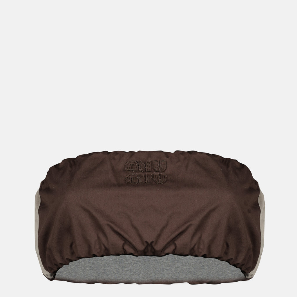 Tops 갈색 저지 헤드밴드 Miu Miu Marron Femme