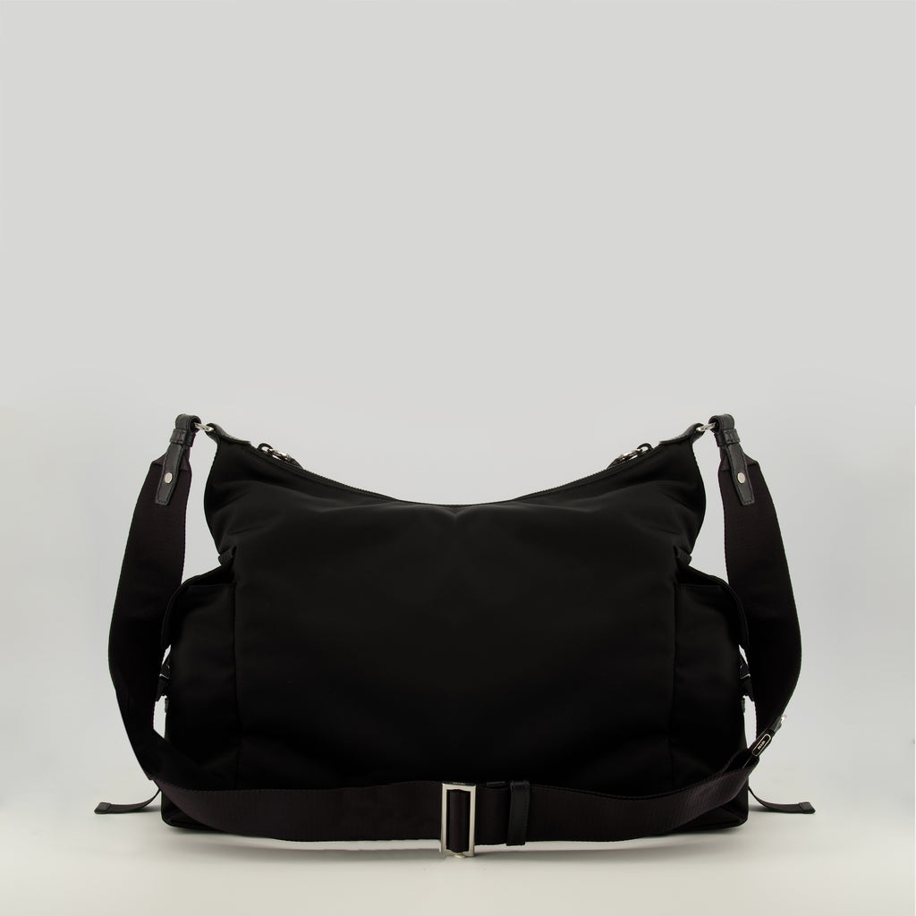 Sacs bandoulière Borsa Explorer Nera in Re-Nylon e Pelle Prada Noir Homme
