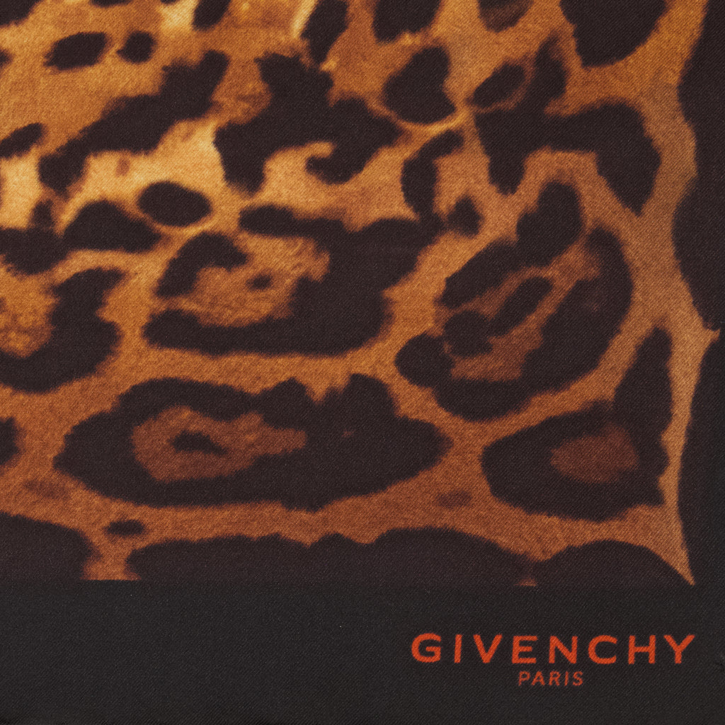 Écharpes, foulards et gants Square de Seda con Estampado de Leopardo Givenchy Marron Femme
