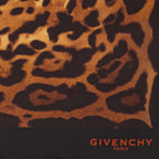 Écharpes, foulards et gants Carré en soie imprimé léopard Givenchy Marron Femme