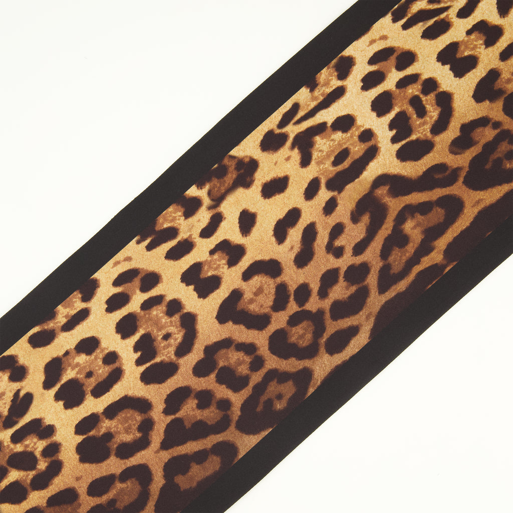 Écharpes, foulards et gants Maxi bandeau de seda con estampado de leopardo Givenchy Marron Femme