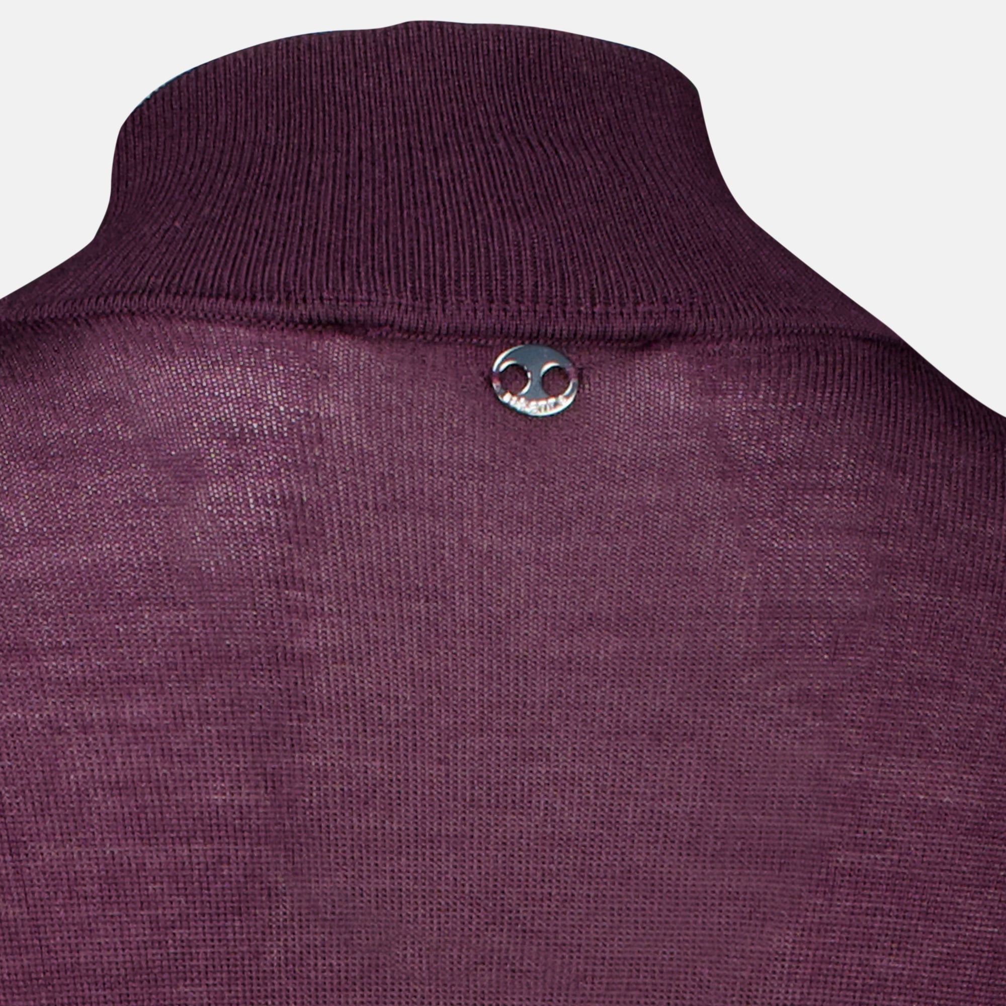 Robes Vestido Largo de Lana Morado Rabanne Violet Femme